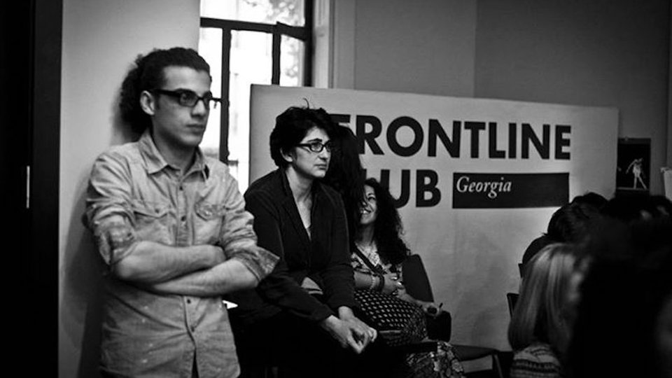 At a Frontline Club Georgia event